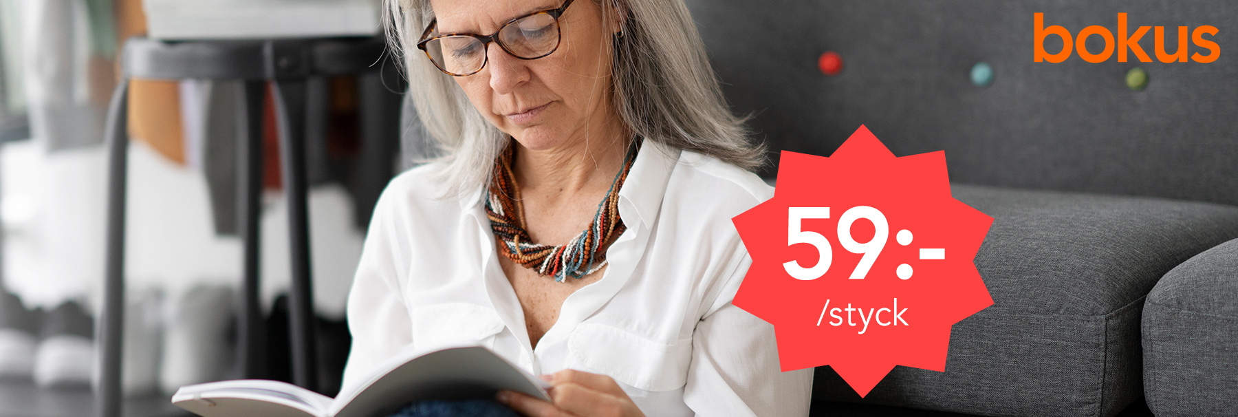 Månadens pocket för 59 kr hos Bokus + 5% rabatt!