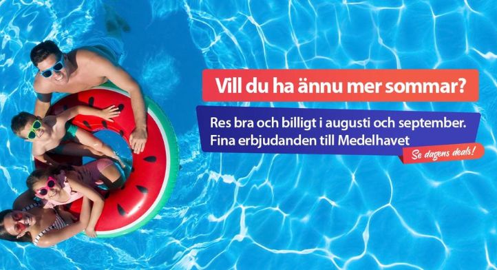 1 000 kr rabatt/person på resor i september & oktober 2025!
