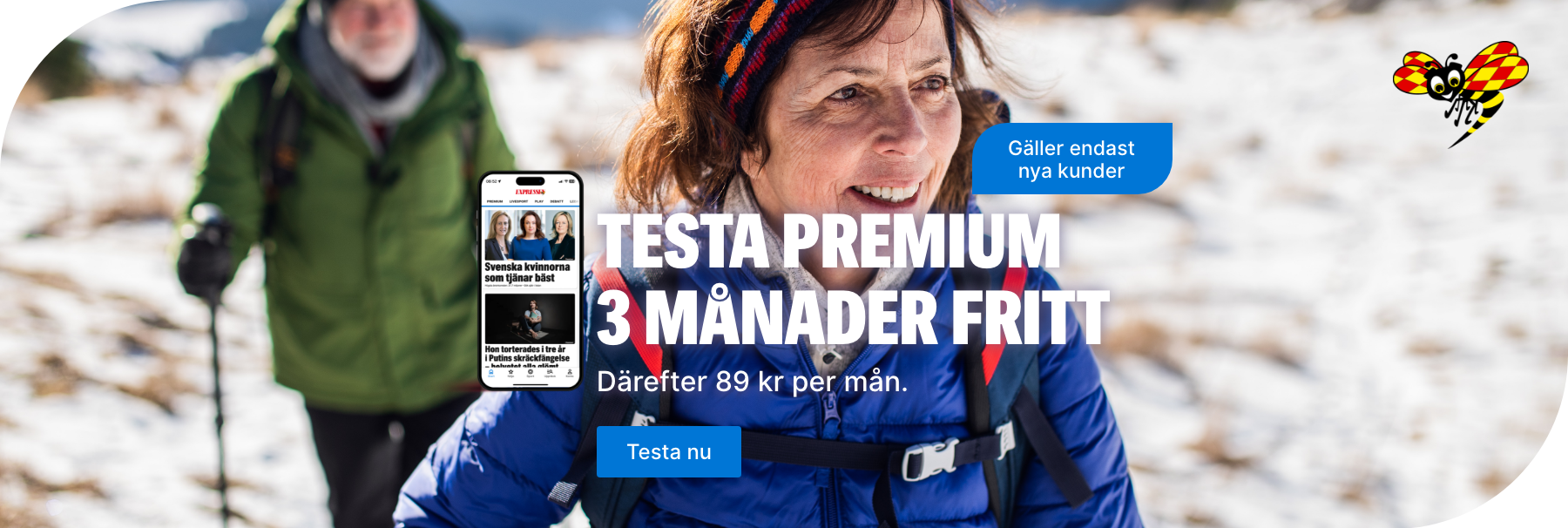 Testa Expressen Premium helt fritt i tre månader!
