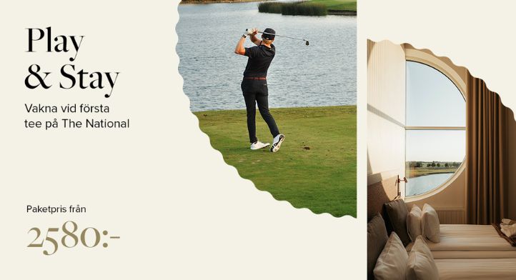 The National bjuder på extra greenfee i golfpaket