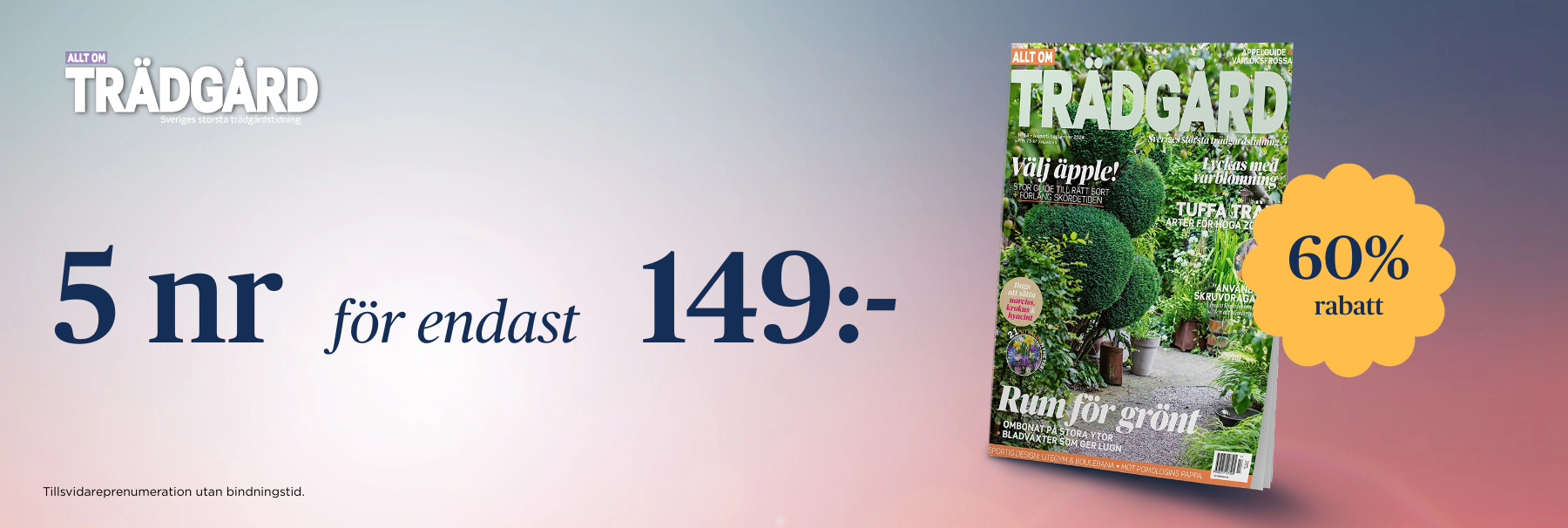 5 nr av Allt om Trädgård för bara 149 kr!