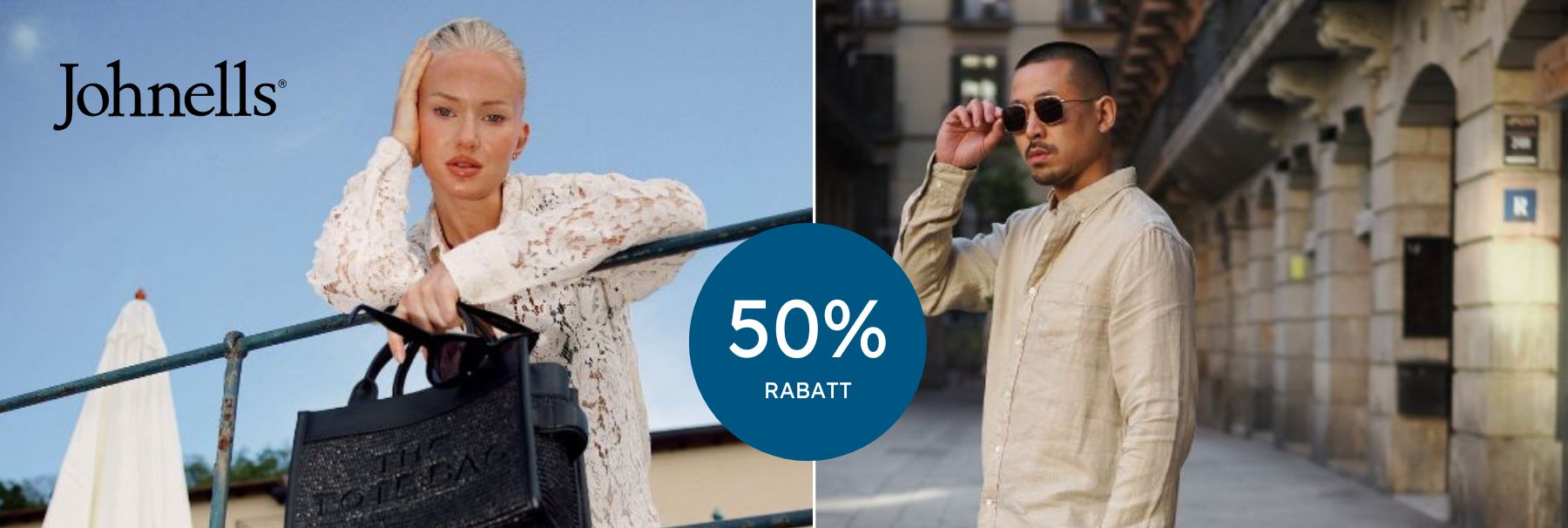 50% rabatt på Johnells outlet!