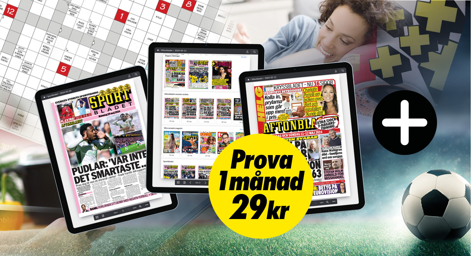 Prova Aftonbladets e-tidning inklusive PLUS!