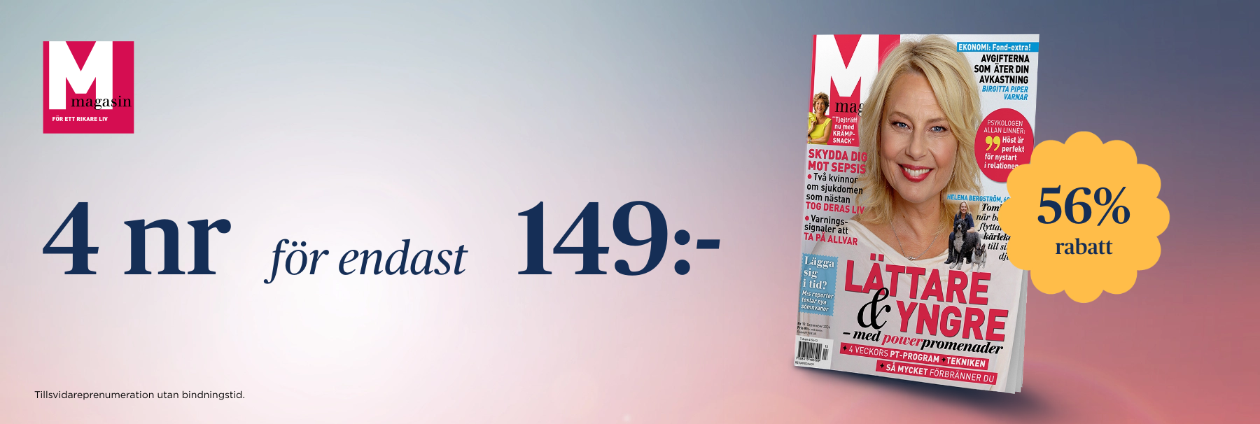 4 nr av M-Magasin för bara 149 kr!