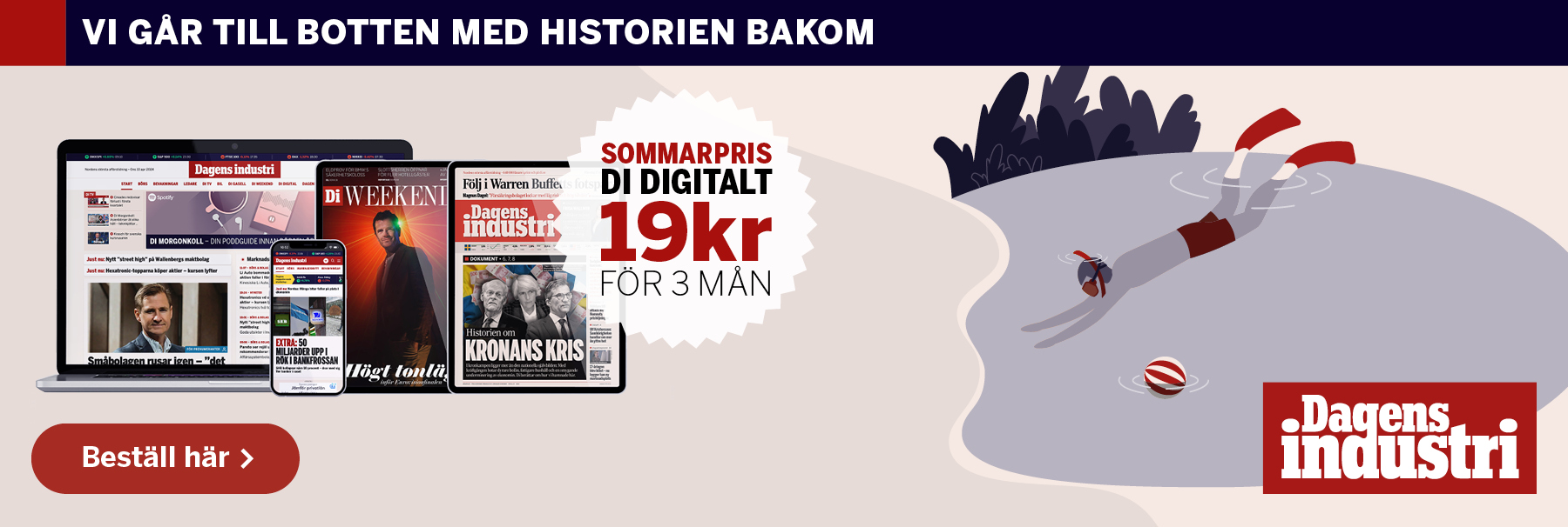 Läs Dagens industri från 19 kr för 3 månader